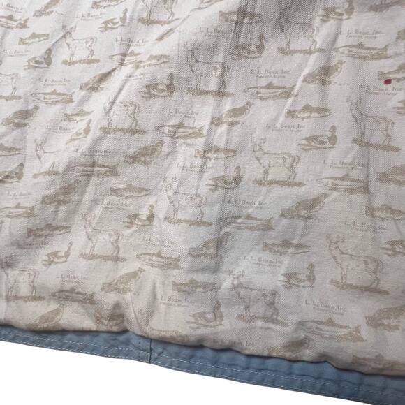 Vintage L.L Bean Blue Barn chore jacket lined corduroy collar canvas women sz XL - Picture 7 of 11